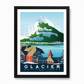 Glacier National Park Art Print