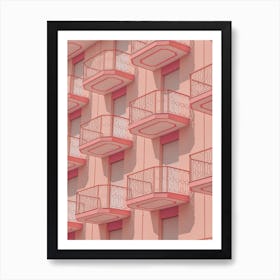 Balconies Art Print