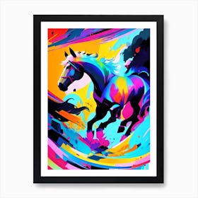 Colorful Horse 1 Art Print