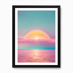 Rainbow Over The Ocean 1 Art Print