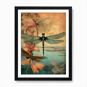 Dragonfly Coastal 1 Art Print