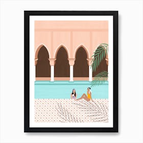 Morocco Dream Marrakech Riad Art Print