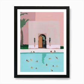 Middle Eastern Swims Art Print