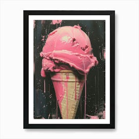 'Pink Ice Cream' 1 Art Print