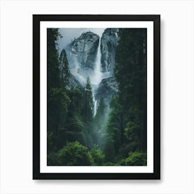 Waterfall Forest (23) Art Print