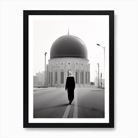 Riyadh, Saudi Arabia, Black And White Old Photo 4 Art Print