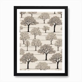 Minimalist Trees Art Print