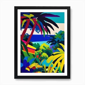 Jamaica Colourful Painting Tropical Destination Art Print