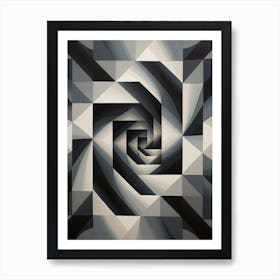 Optical Illusion Abstract Geometric 14 Art Print