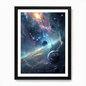 Space Wallpaper 16 Art Print