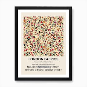 Poster Jasmine Jive Bloom London Fabrics Floral Pattern 2 Art Print