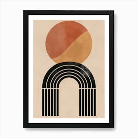 Arch Of The Sun boho Abstract Art Print