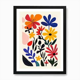 Abstract Floral Painting Art Print