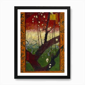 Vincent Van Gogh, Flowering Plum Tree After Hiroshige, Bloeiende Pruimenboomgaard Naar Hiroshige, 1887. Art Print