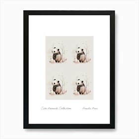 Cute Animals Collection Panda Bear 2 Art Print