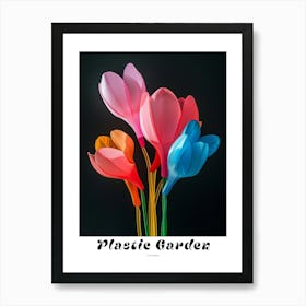 Bright Inflatable Flowers Poster Cyclamen 2 Art Print