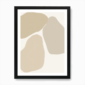 Beige Neutral Art Art Print