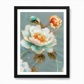 Chinese Flower Painting 91 Art Print