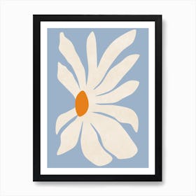 White Gerbera Art Print