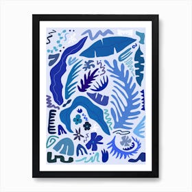 Blue Garden Art Print