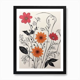 Flower Arrangement Art Print