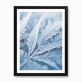 Frost On A Leaf Art Print