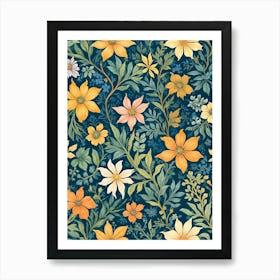 William Morris Floral Art Print