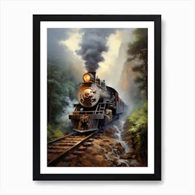 Yosemite Train Art Print