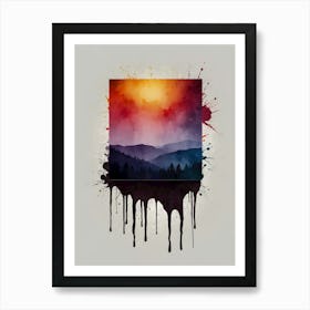 Sunset Canvas Print 1 Art Print