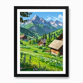 Alpine Village Art Print