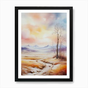 Landscape With Trees Art Print