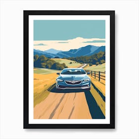 A Buick Regal In The The Great Alpine Road Australia 3 Art Print