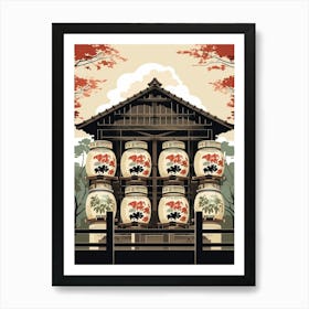 Sake Barrels Japanese 1 Art Print