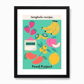 Tanghulu Recipe Art Print