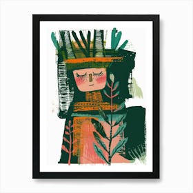 Woman In A Hat 81 Art Print