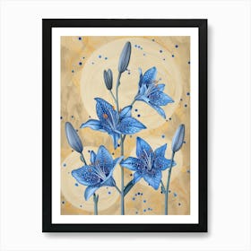 Blue Lily 3 Art Print