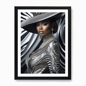 Afro-American Beauty Rich Slay 6 Art Print