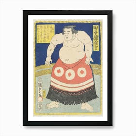 Sumo Wrestler Tagonoura Tsurukichi Art Print