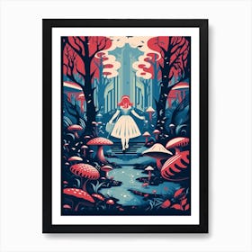 Alice In Wonderland Into The Woods 2 Art Print