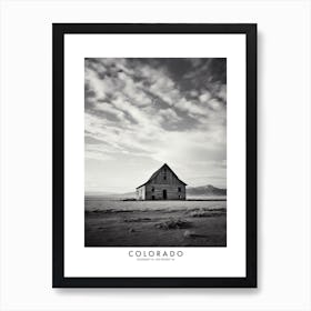 Poster Of Colorado, Black And White Analogue Photograph 4 Art Print