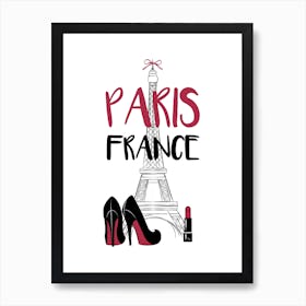 Paris France Fashion Art Print