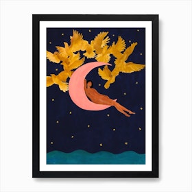 Pink Moon Art Print