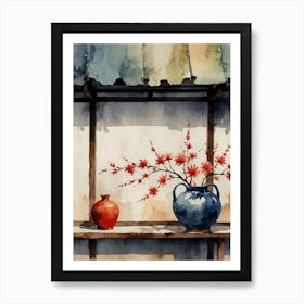 Asian Watercolor Painting 7 Art Print