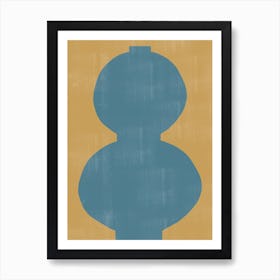 Blue And Yellow Painting Art Print
