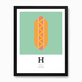 The Food Alphabet – H Art Print