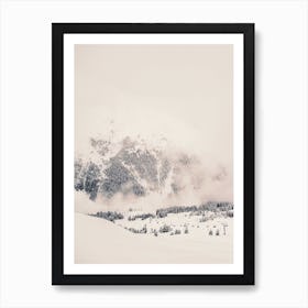 Austrian Alps In Winter Art Print