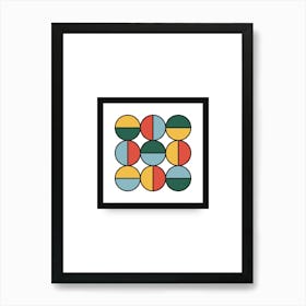 Circles Framed Print Art Print