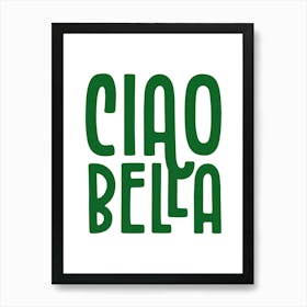 Italian Ciao Bella Poster, Amalfi Coast Vespa Art, La Dolce Vita Wall Decor Print Art Print