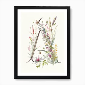 A, Letter, Alphabet Quentin Blake Illustration Art Print