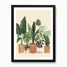 Potted Plants 4 Art Print